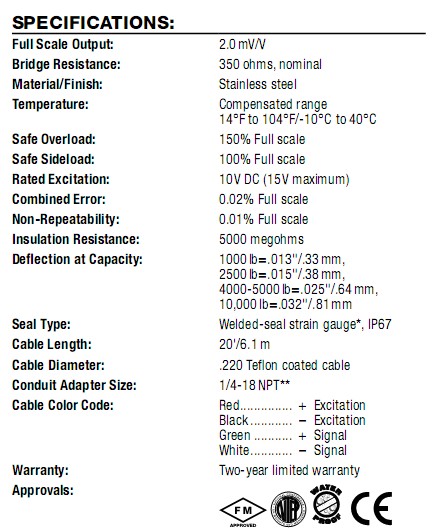 RL35082-5Klb稱重傳感器 RL35082-5Klb稱重傳感器