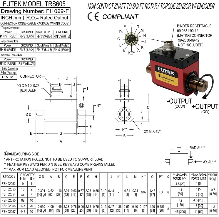 TRS605扭矩傳感器 TRS605扭矩傳感器