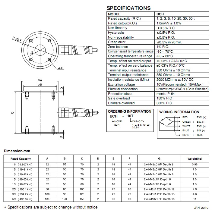 稱重傳感器BCH-20T 稱重傳感器BCH-20T