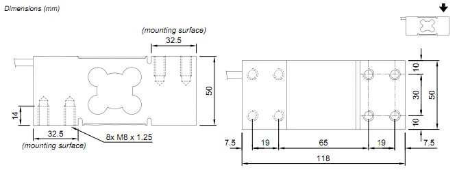 PEC-300KG稱重傳感器 PEC-300KG稱重傳感器